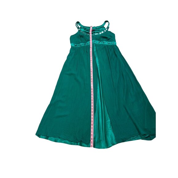 Signature Robbie Bee Baby Doll Y2K Silk Maxi Dress Whimsigoth RenFest Fairy 16 - Picture 11 of 12